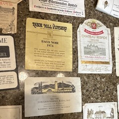 Vintage 1970s Original Wine Bottle Label Mixed Lot Sutter Home Sebastiani