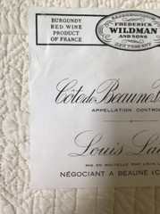 2 Frederick Wildman & Sons 1982-83 Louis Latour Burgundy Red Wine Labels France