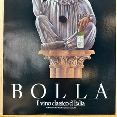 1989 Bolla Wine Pierrot Clown Vintage Print Ad Brown-Forman Beverage Co