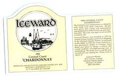 1970&rsquo;s-80&rsquo;s Central Coast Chardonnay Wine Label Original S51E