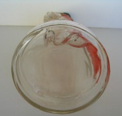 1955 GLASS MATADOR BOTTLE BULLFIGHTER DECANTER DALMAU HERMANOS TARRAGONA SPAIN