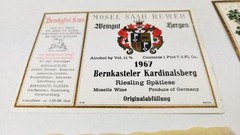 Vintage wine label Lot of 9 German 1962, 1966, 1967