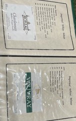 Vintage 1980s Wine List Binder w/ Château Lafite Rothschild & Parducci Labels