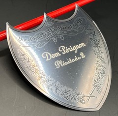 Dom Perignon Champagne P2 Black Metal Shield Label Box Plaque- Engravable – Rare