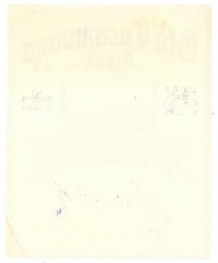 OLD CUCAMONGA Brand California Muscatel, 1930s Wine Label 156