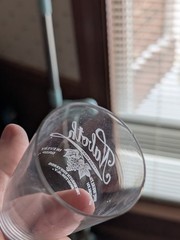 Naboth Vineyards Brocton NY New York Etched Small Glass Cup Grape Wine