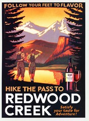 REDWOOD CREEK WINE AD #6 RARE 2004 OUT OF PRINT « HIKE THE PASS TO… »