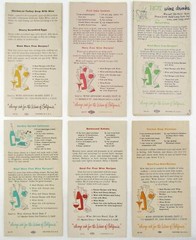 c1956 California Wine Advisory Board Recipe Brochures San Francisco Drinks Meats