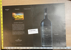 Beringer Cabernet Wines 2008 Iconic 2 Page PAPER Print Advertisement