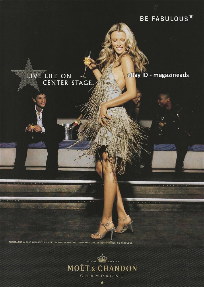 MOET & CHANDON Champagne 1-Page PRINT AD 2006 VERONICA VAREKOVA Be Fabulous