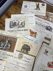 Lot of 55 Antique Vintage Mixed European USA Wine Spirits Labels