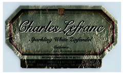 1970&rsquo;s-80&rsquo;s Charles Lefranc Sparkling White Zinfandel Wine Label Original S51E
