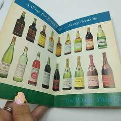 VTG Taylor Wines Sparkling Hospitality Libration Drinks Receipt Booklet 1960s