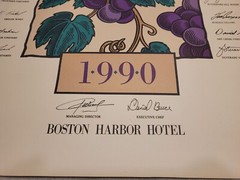 Boston Wine Festival 1990 1991 & 1992 Art Print Posters Boston Harbor Hotel