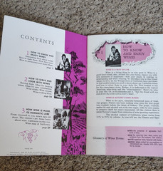 Vintage Lot of Wine Booklets 1960sCalifornia Wine Guide, Cookery, Making, Cellar
