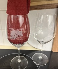 Becker Vineyards Texas Hill Country Crystal Glasses-8” Tall/Set Of 2