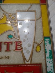 Ballatore Spumante California Sparkling Wine Stained Glass Sign