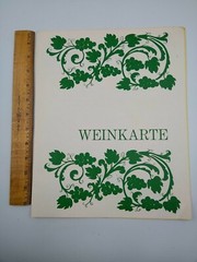 Weinkarte Vintage Weingut Ferdinand Pieroth Used Paper Wine Tasting Log Germany