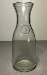 Vintage Paul Mason « Since 1852 » Glass Milk Bottle, Carafe, or Vase
