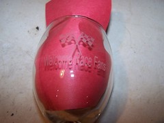 SUTTER HOME WINERY Since 1890 Goblet Wine Glass WELCOME RACE FANS