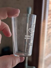 Naboth Vineyards Brocton NY New York Etched Small Glass Cup Grape Wine