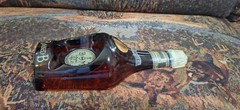 Julius Wile Sons & Co. New York Advertising Brown Glass Liqueur Bottle Ashtray