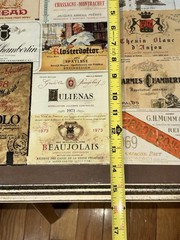 Vintage Framed Champagne Wine Spirits Alcohol Bar Decor Gold 16 X 21
