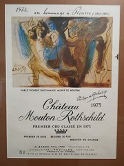 Picasso For Chateau Mouton Rothschild ( 1881- 1973) Wine France, Original Promo