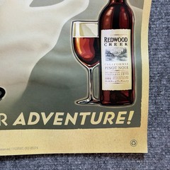 2008 Redwood Creek Wine PRINT AD Skiing Adventure Art Large Poster (24”x 18”)