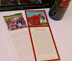 LASSETER FAMILY WINERY AMOUREUX WINE BOTTLE LABEL ART & SIGNED PRINT – ORIG