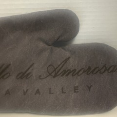 Castello Di Amorosa Winery Qty 2 Oven Mitts Napa Valley California Brown Logo