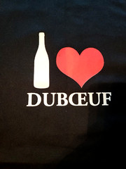 Black CHEF&rsquo;S APRON with « I ❤️ Duboeuf » (Famous Wine from Burgundy, France) – NEW