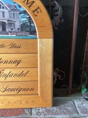 VTG Sutter Home Wines WOOD STORE/BAR/RESTAURANT DISPLAY SIGN Promo 21.5&Prime; x 18&Prime;