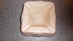 RARE Vintage French Champagne Taittinger Reims Large 8” Ceramic Ashtray France