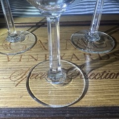 Set of 3 Vintage Bonny Doon Vineyards Winery Wine Glass Aptos California 7&Prime;