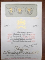 The 1964 Chateau Mouton Rothschild (Specimen) – Label By: Henry Moore