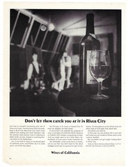 Wines of California Print Ad Vintage Advertisement San Francisco CA 1965