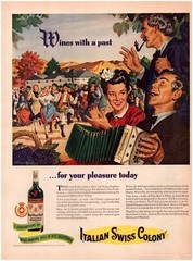Print Ad Italian Swiss Colony Wine 1944 Full Page Large Magazine 10.5&Prime;x13.5&Prime;