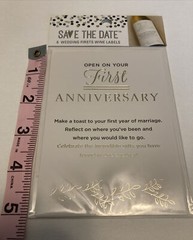 Save The Date Wine Labels, Couples Firsts, Wedding Firsts, Wedding Gift