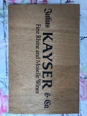 Vtg Julius Kayser B&G Brolio Black Tower Partager Wine Wooden Signs Advertising