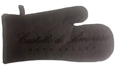 Castello Di Amorosa Winery Qty 2 Oven Mitts Napa Valley California Brown Logo