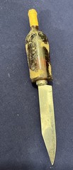 No Label Vintage Brown Wine Bottle Handle Collectible Knife