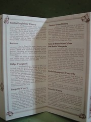 1973 Inglenook Notes Sping Edition Flyer & Santa Clara Wine Country Tour Map