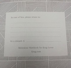 Krug Champagne Moleskine Burgundy Hardcover Lined Notebook – New