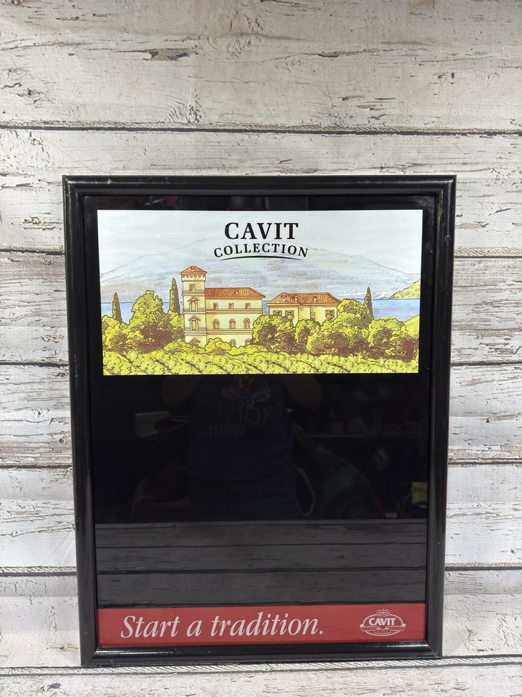 VTG Cavit Collection Vineyard Wines 2000 Dry Erase Hanging Menu/List Board Sign