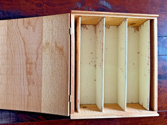 Vintage Inglenook 1979 Wooden Organizer Box Centennial Wine Crate Style Display