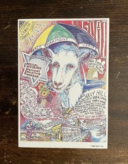 Vintage 1986 Bully Hill Goat of Grapes Dry Rose Wine Label Walter Taylor Art NY