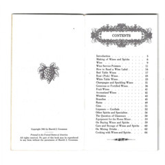 Vintage 1961 Imported WINES & SPIRITS Booklet by Harold Grossman