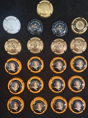 Lot of 21 Plate Muselet de Champagne Veuve Clicquot, Moet & Chandon etc