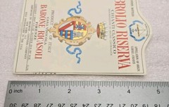 BROLIO RISERVA CHIANTI CLASSICO ~ ITALIAN WINE BOTTLE LABEL ~ 3.5&Prime;x5&Prime; ~ NOS
